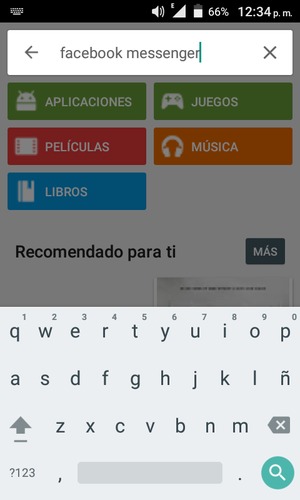 Introduzca el nombre de la aplicación y seleccione Buscar