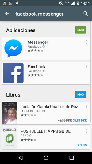 Seleccione la aplicación