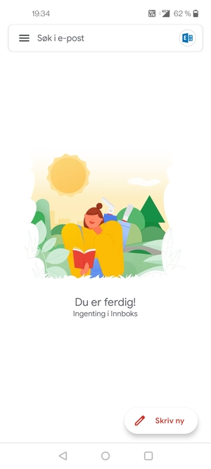 Gmail er klar til bruk