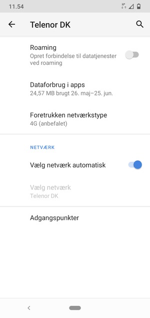Scroll til og vælg Adgangspunkter
