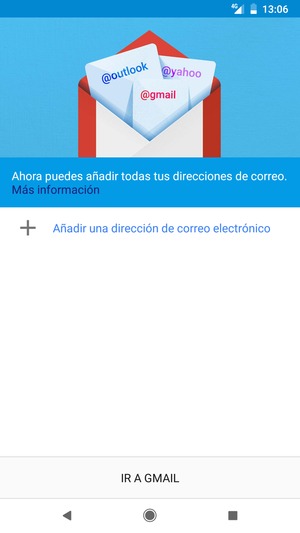 Seleccione Añadir una dirección de correo electrónico