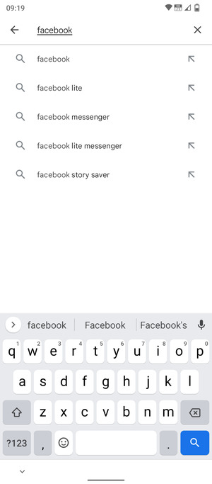 Enter the app name and select Search