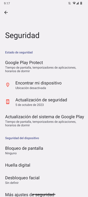 Para activar el bloqueo de pantalla, seleccione Bloqueo de pantalla