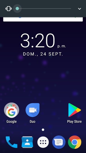 Continúe presionando para el modo de vibración, el cual es aprobado con una vibración corta