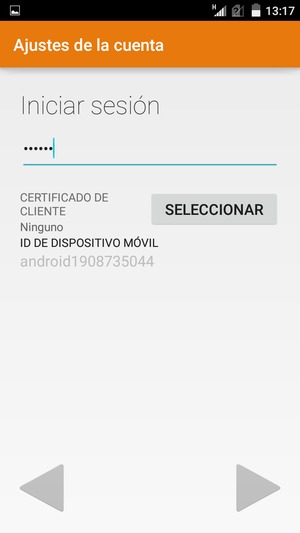 Introduzca su Contraseña y seleccione Siguiente