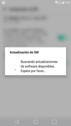 Espere a que la búsqueda termine