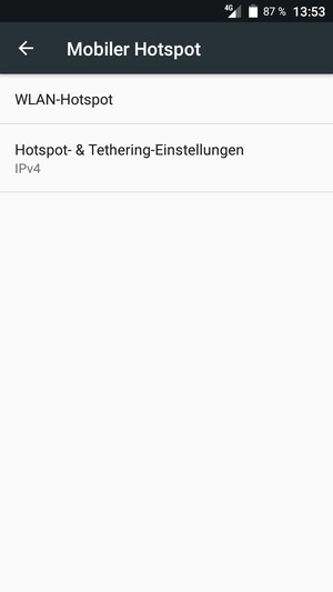 Wählen Sie WLAN-Hotspot