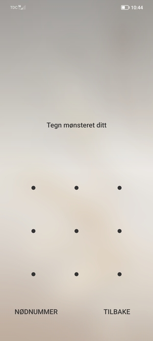 Telefonen din er nå sikret med en skjermlås
