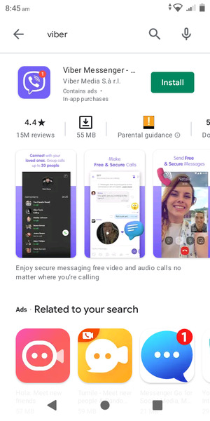 Select the app