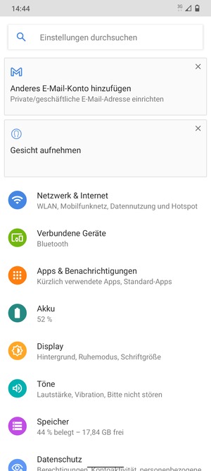 Wählen Sie Netzwerk & Internet