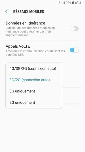 Sélectionnez votre option préférée
