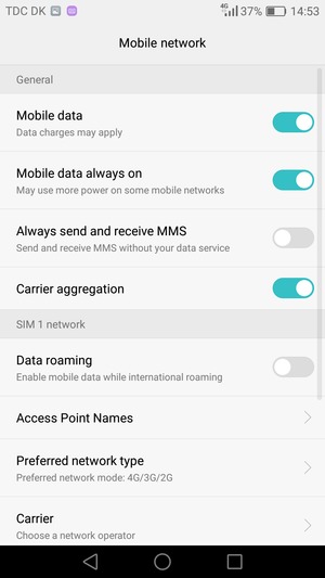 Select Access Point Names