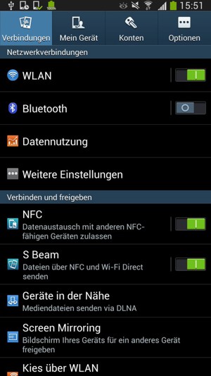 Wählen Sie Konten