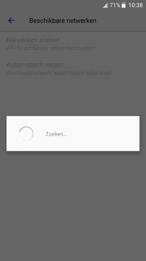Wacht tot de zoekopdracht beëindigd is
