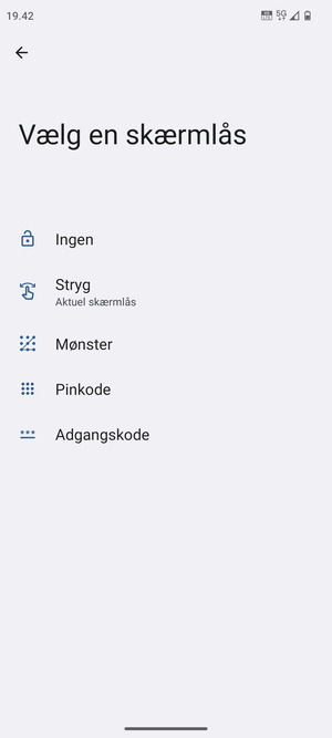 Vælg Mønster