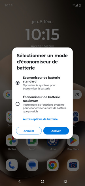 Sélectionnez Activer