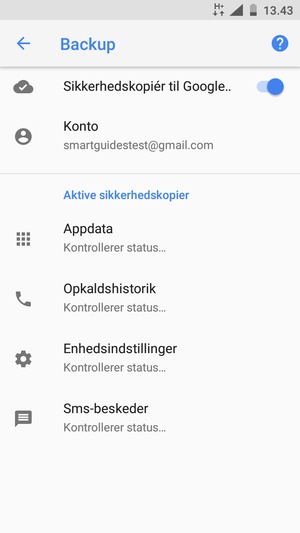 Vælg Konto