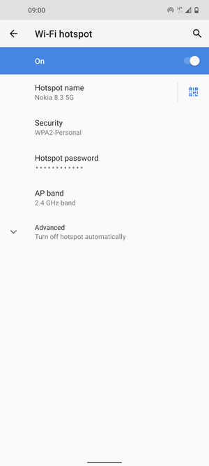 Your phone is now set up for use as a modem