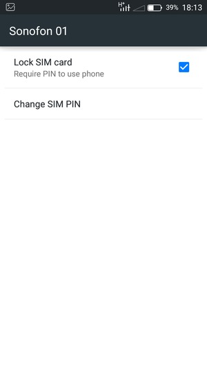 Select Change SIM PIN