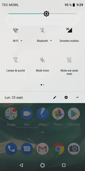 Sélectionnez le bouton Paramètres