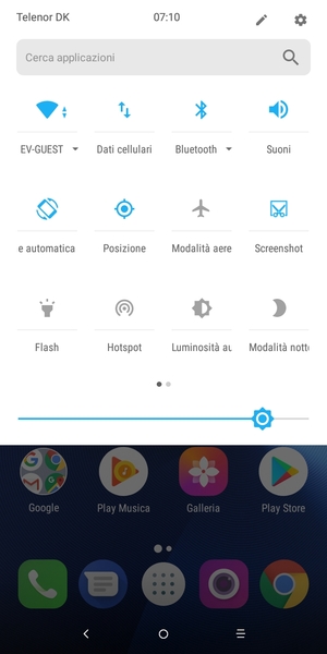 Disattiva Wi-Fi e Bluetooth