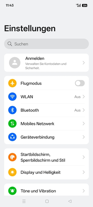 Wählen Sie WLAN