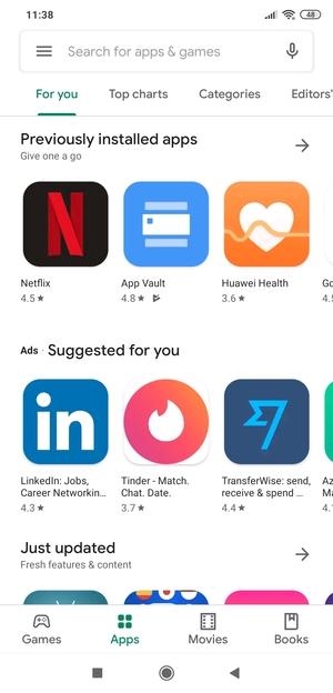 Select the Search bar