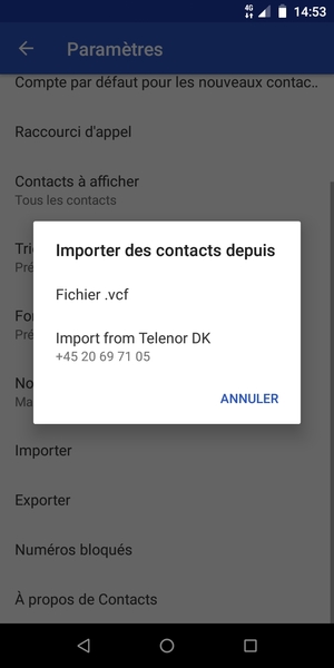 Sélectionnez Import from Public