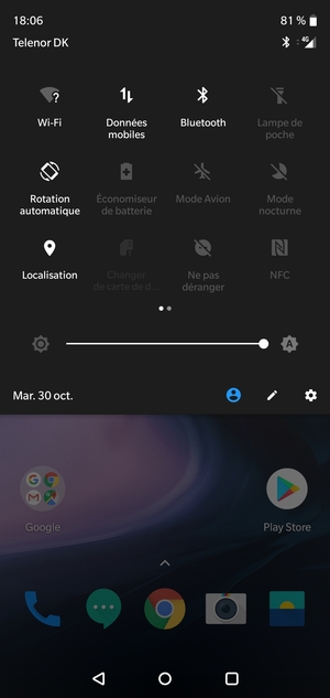Désactiver le Wi-Fi et le Bluetooth