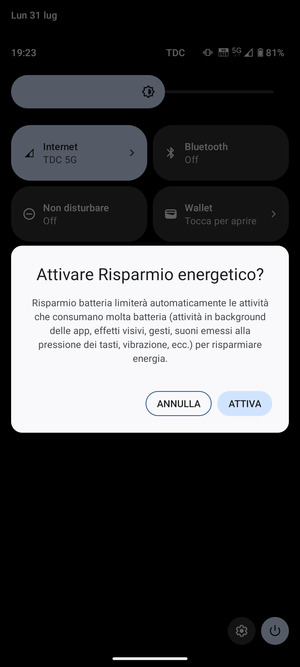 Seleziona ATTIVA