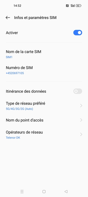 Pour changer de réseau en cas de problèmes de réseau, sélectionnez Opérateurs de réseau
