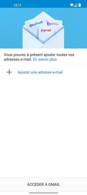 Sélectionnez Ajouter une adresse e-mail