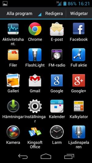 Välj Inställningar