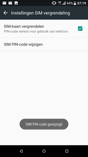 Uw SIM PIN-code is gewijzigd