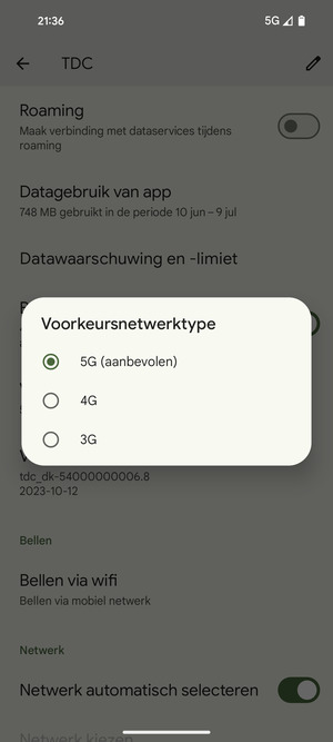 Selecteer uw voorkeursoptie