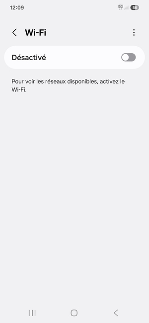 Activer le Wi-Fi