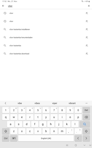 Geben Sie den Namen der App ein und wählen Sie Suchen