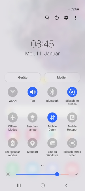 Wählen Sie die v-Taste
