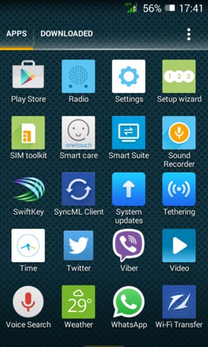 Scroll to and select Settings