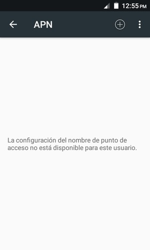 Seleccione el punto de acceso a Internet