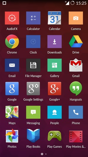 Scroll to and select Email