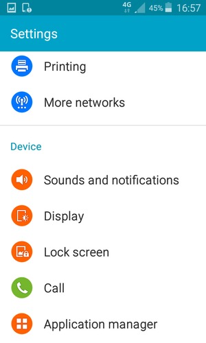 Return to the Settings menu and select Lock screen