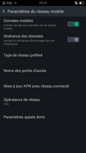 Sélectionnez Noms des points d'accès