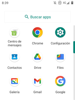 Seleccione Contactos