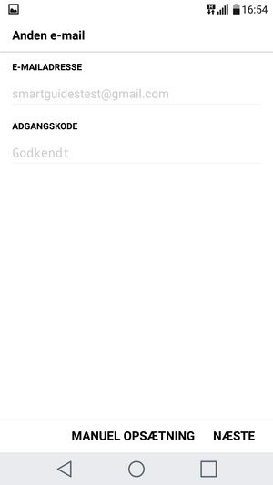 Vælg NÆSTE