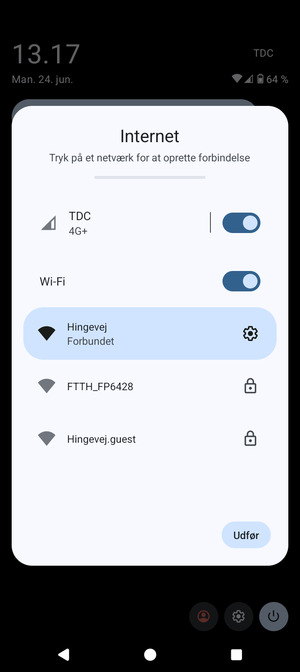 Slå Wi-Fi fra