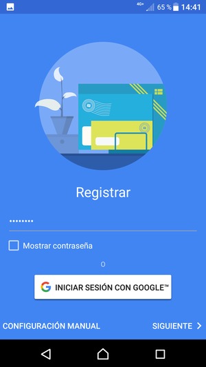 Introduzca su contraseña de Hotmail y seleccione SIGUIENTE