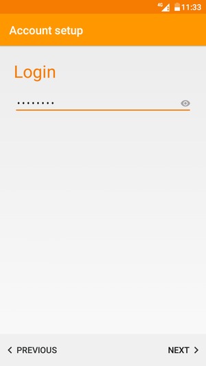Enter your password and select NEXT