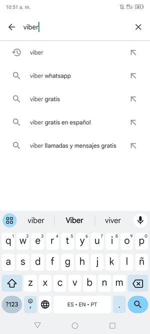 Introduzca el nombre de la aplicación y seleccione Buscar