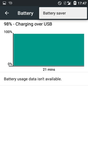 Select Battery saver